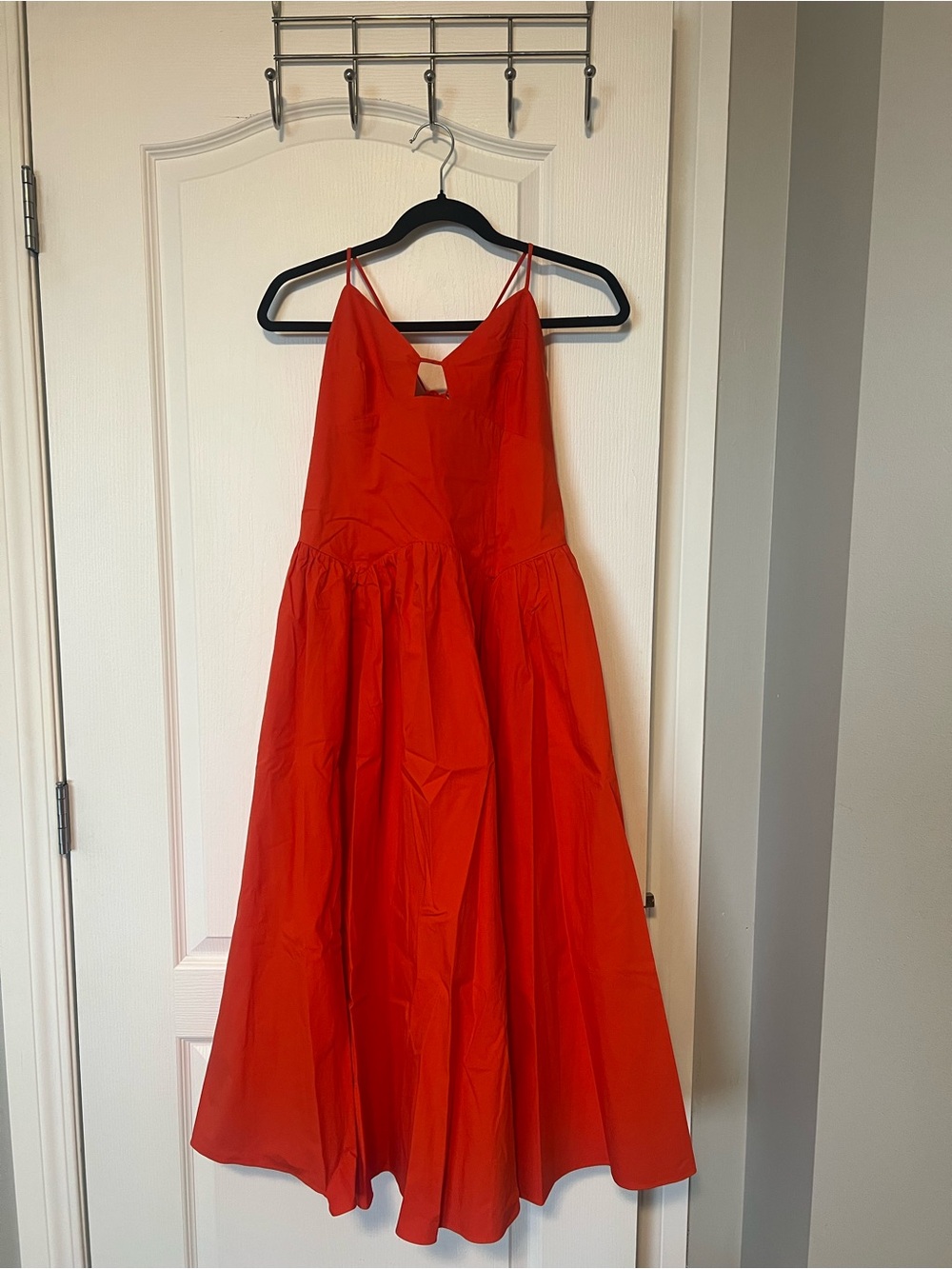 Banana Republic Stretch Cotton Poplin Spaghetti-Strap Maxi Dress